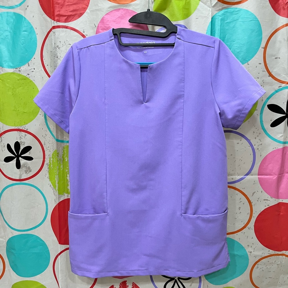 lavender mandala scrubs set
